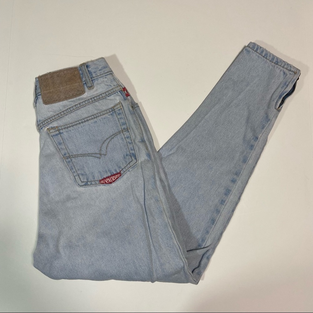Vtg No Excuses high rise zip ankle jeans